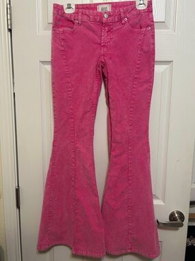 BDG Hot Pink Corduroy Flare Jeans 24x31